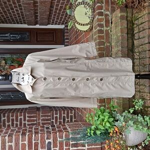 Lands' End Button-Up Rain/Trench Coat